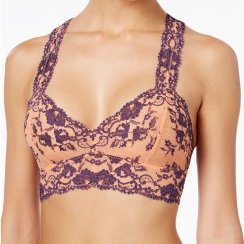 Free people wild roses racerback bralette